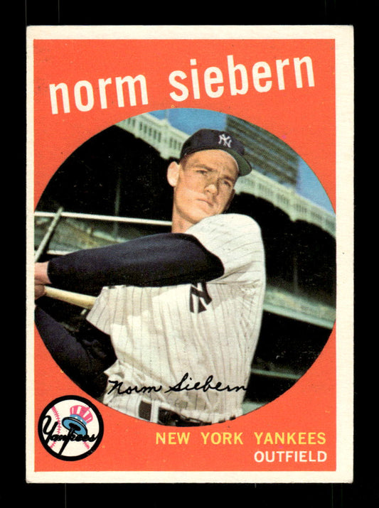 1959 Topps #308 Norm Siebern New York Yankees EX HOF10009378