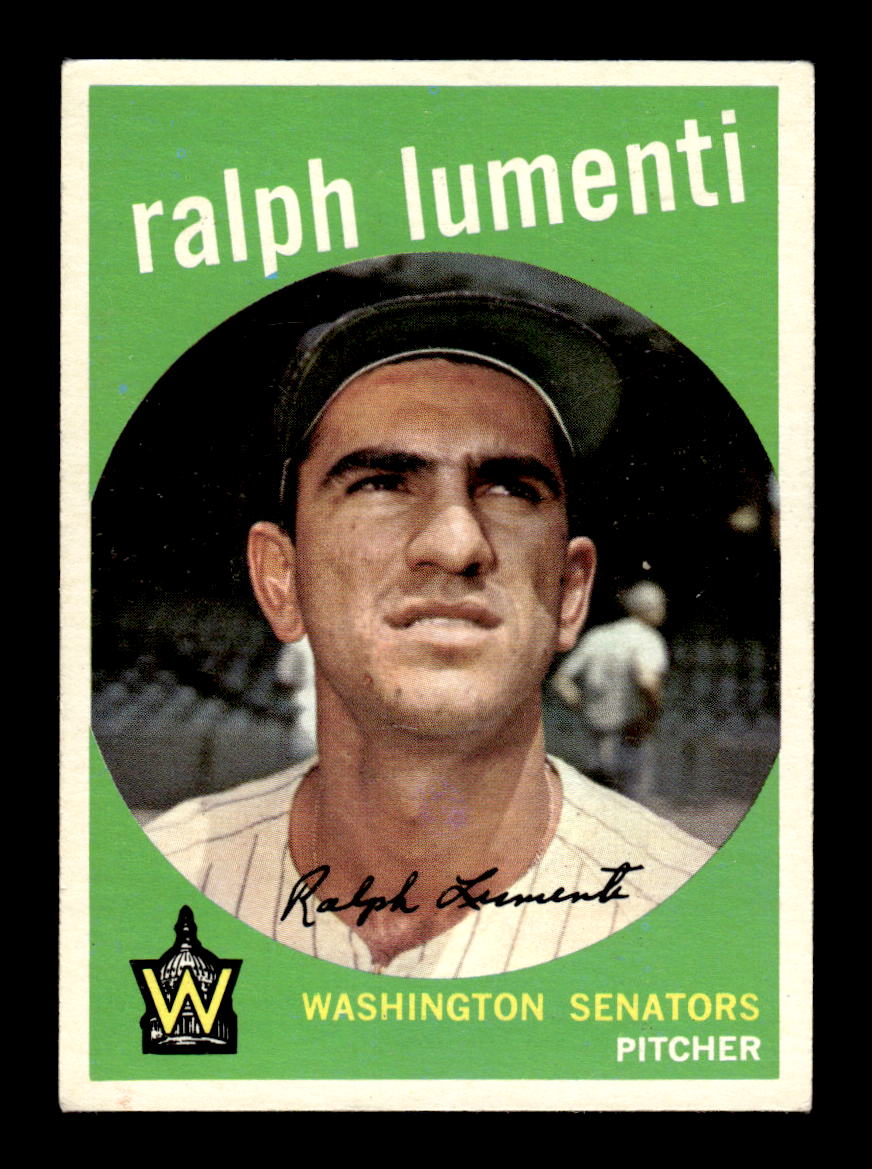 1959 Topps #316b Ralph Lumenti Washington Senators EXMT HOF10009385