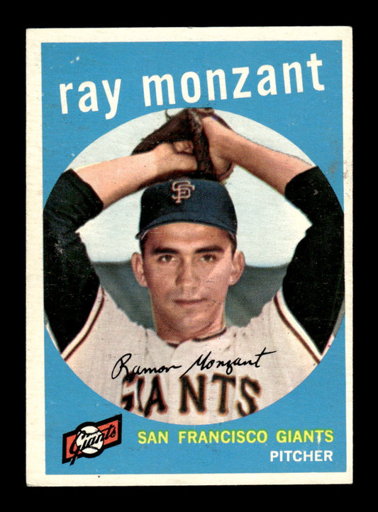 1959 Topps #332 Ray Monzant San Francisco Giants EX HOF10009399