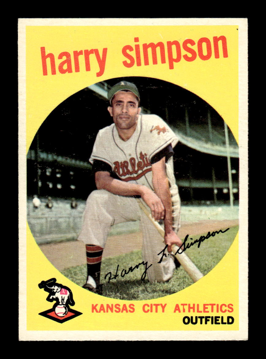 1959 Topps #333 Harry Simpson Kansas City Athletics EXMT HOF10009400