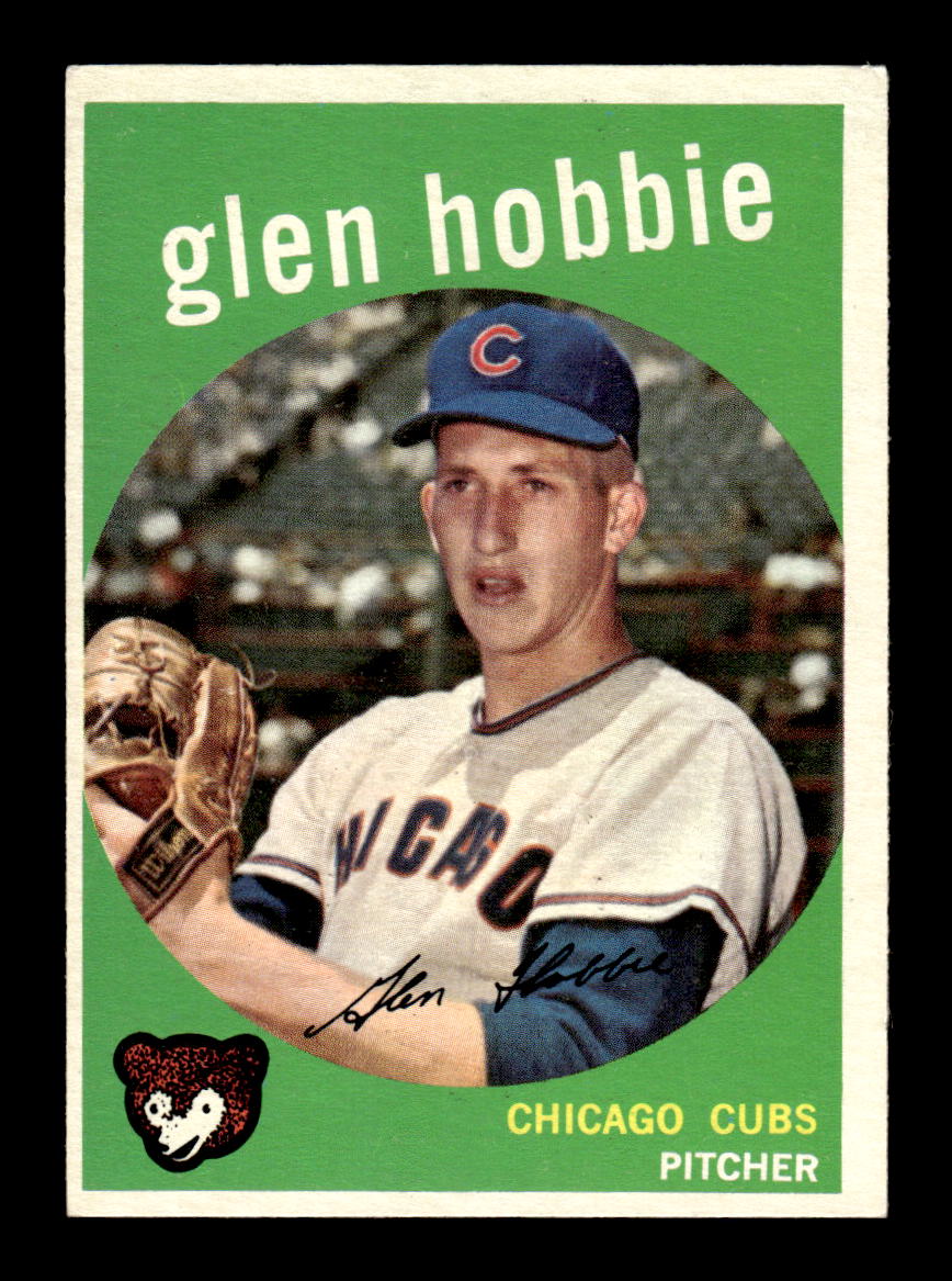 1959 Topps #334 Glen Hobbie Chicago Cubs EX HOF10009401