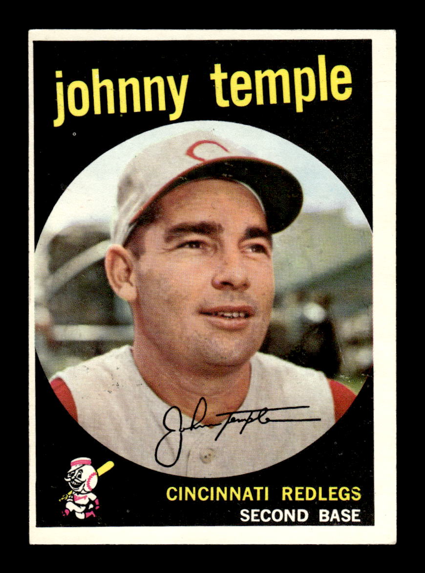 1959 Topps #335 Johnny Temple Cincinnati Redlegs EX HOF10009402