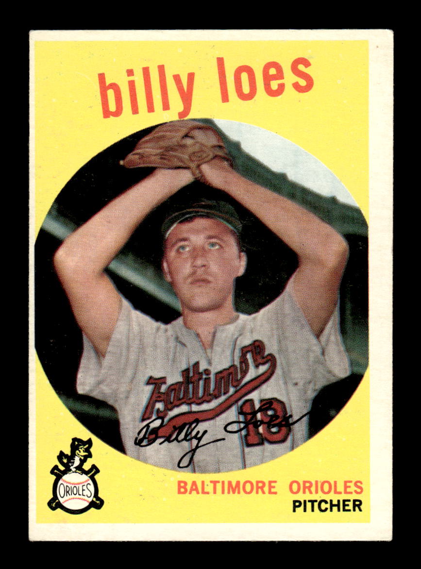 1959 Topps #336a Billy Loes Baltimore Orioles EX HOF10009403
