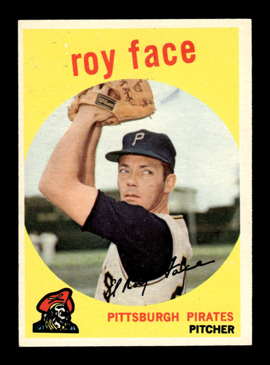1959 Topps #339 Roy Face Pittsburgh Pirates EXMT HOF10009405