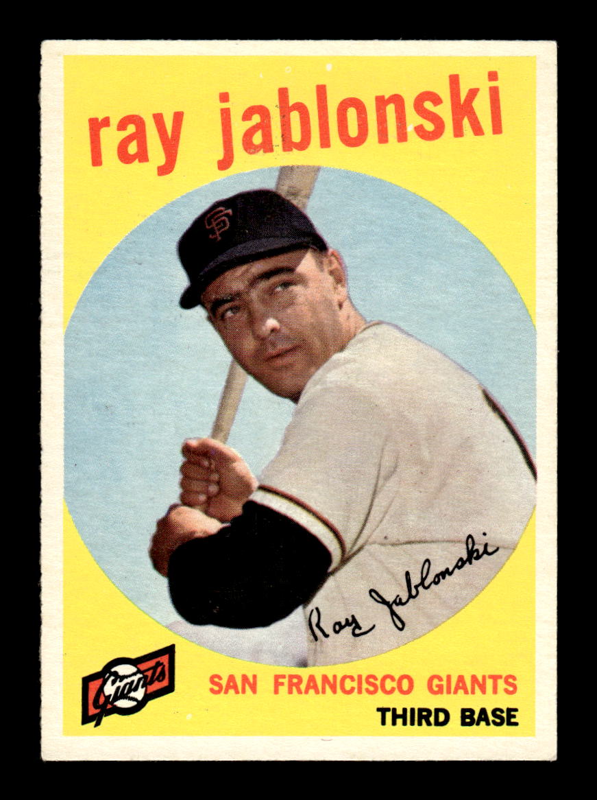 1959 Topps #342 Ray Jablonski San Francisco Giants EXMT HOF10009408