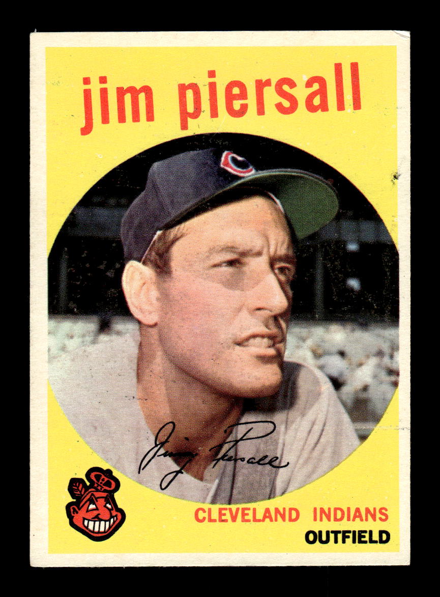 1959 Topps #355 Jim Piersall Cleveland Indians EX HOF10009416