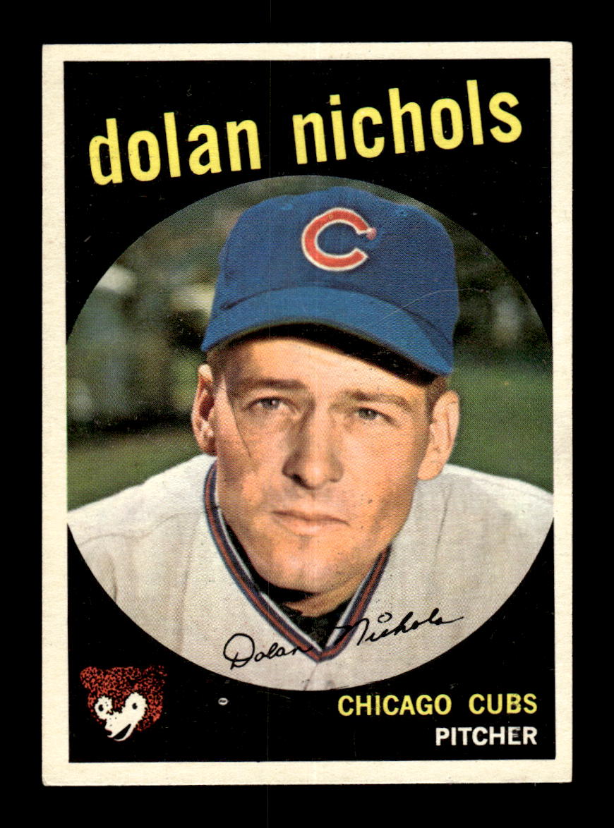1959 Topps #362b Dolan Nichols Chicago Cubs NMT HOF10009422