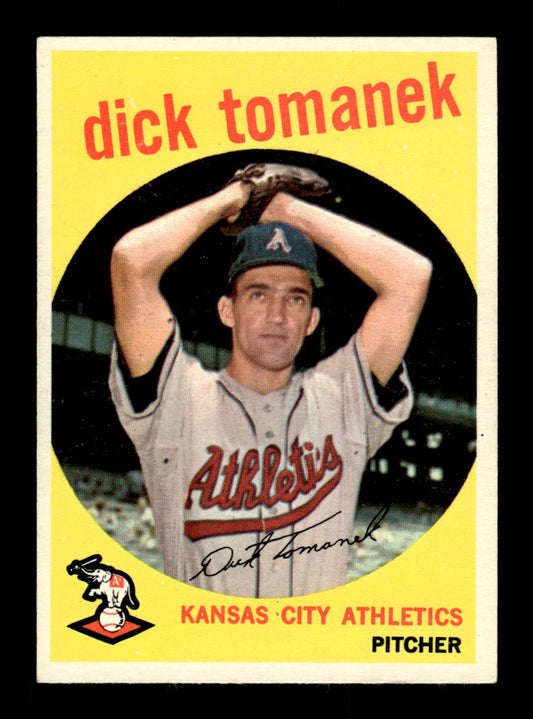 1959 Topps #369 Dick Tomanek Kansas City Athletics NMT HOF10009429
