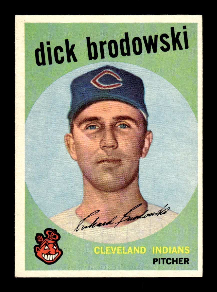 1959 Topps #371 Dick Brodowski Cleveland Indians NMT HOF10009431