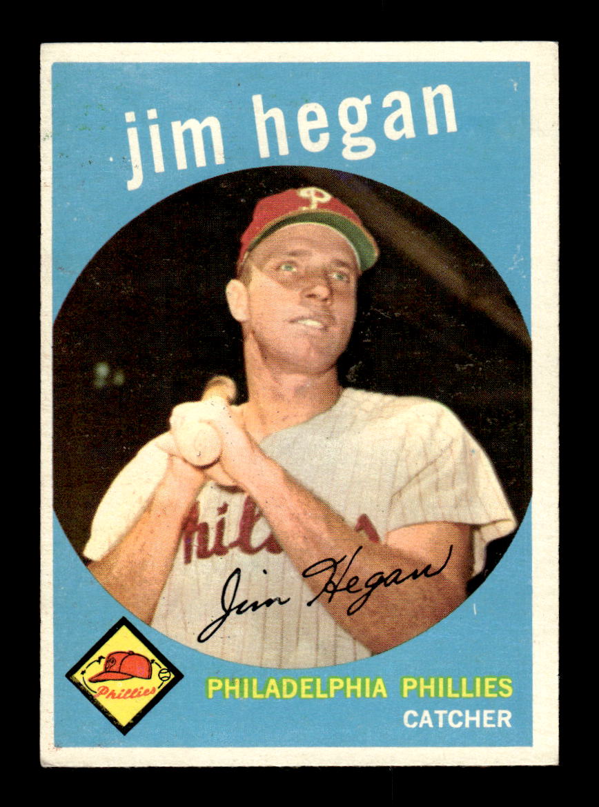1959 Topps #372 Jim Hegan Philadelphia Phillies EXMT HOF10009432