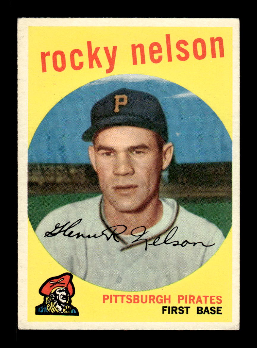 1959 Topps #446 Rocky Nelson Pittsburgh Pirates EXMT HOF10009438