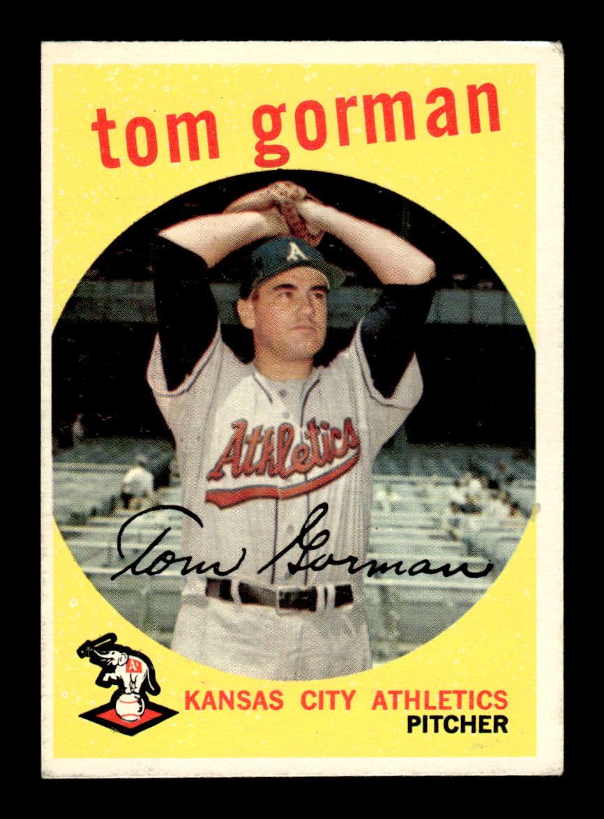 1959 Topps #449 Tom Gorman Kansas City Athletics EX HOF10009441