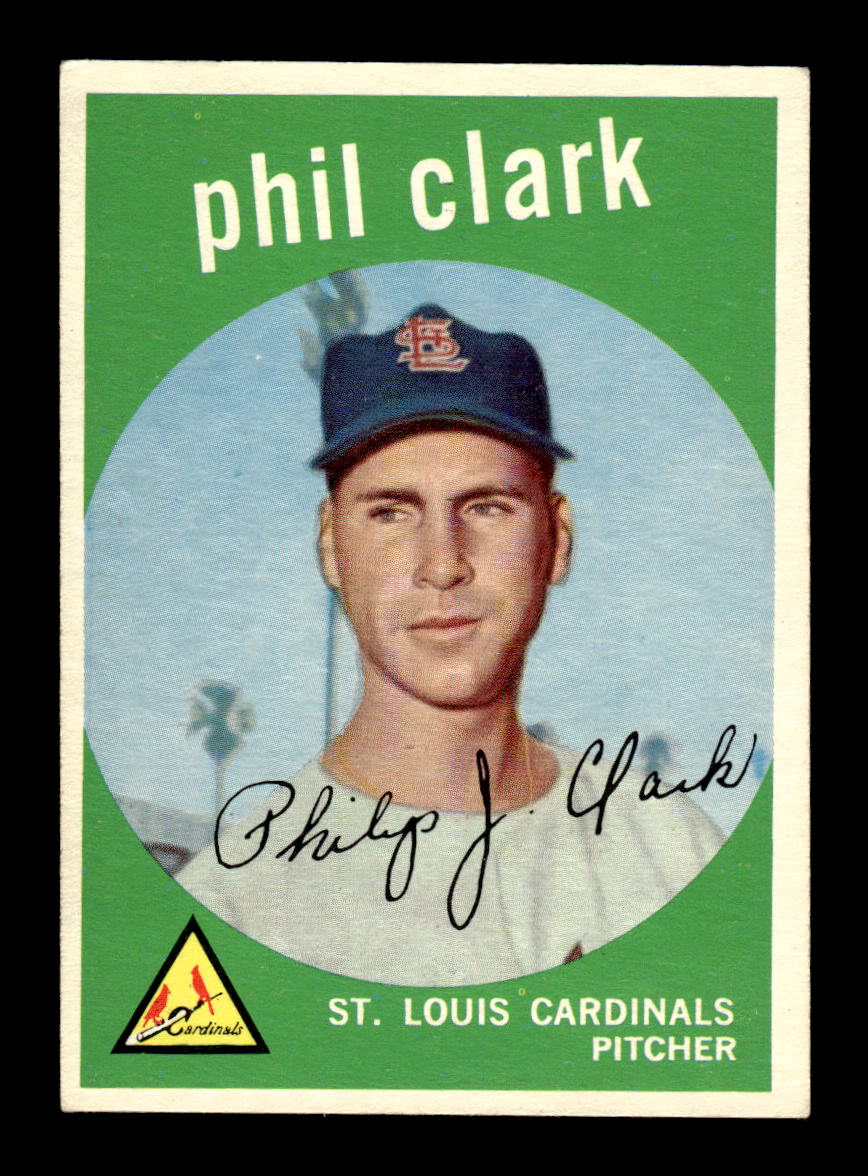 1959 Topps #454 Phil Clark St. Louis Cardinals EXMT HOF10009446