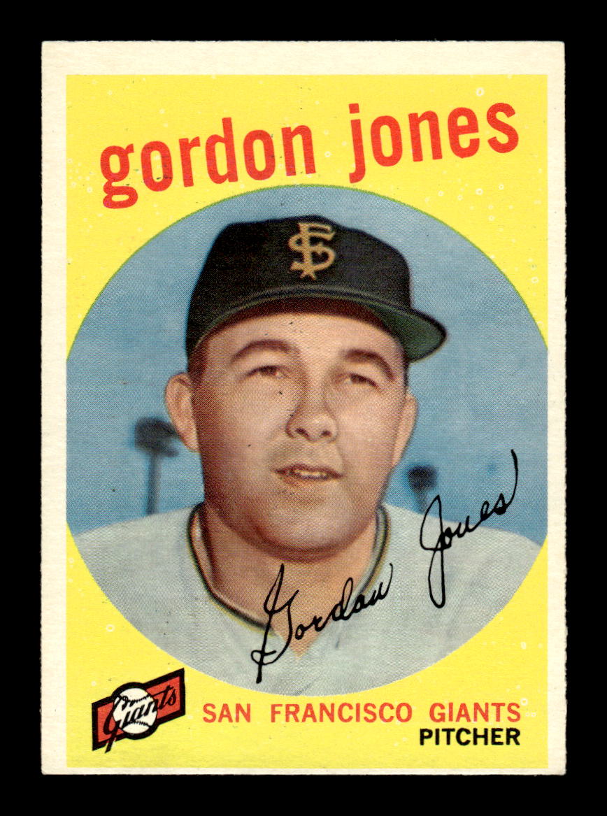 1959 Topps #458 Gordon Jones San Francisco Giants EXMT HOF10009449