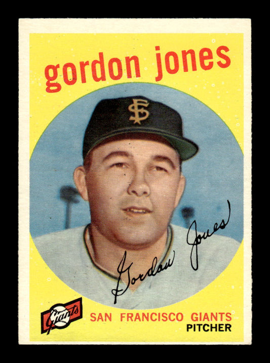 1959 Topps #458 Gordon Jones San Francisco Giants EXMT HOF10009449
