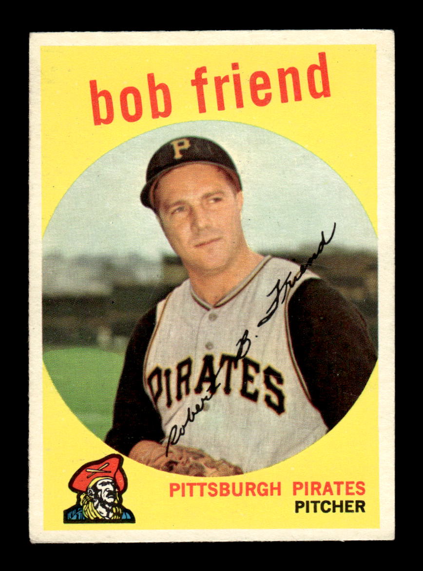 1959 Topps #460 Bob Friend Pittsburgh Pirates EX HOF10009451