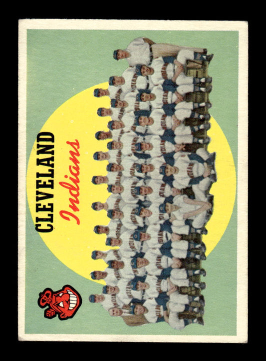 1959 Topps #476 Indians Team Card EX HOF10009457