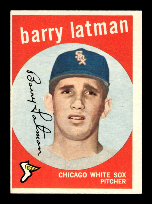 1959 Topps #477 Barry Latman Chicago White Sox EXMT HOF10009458