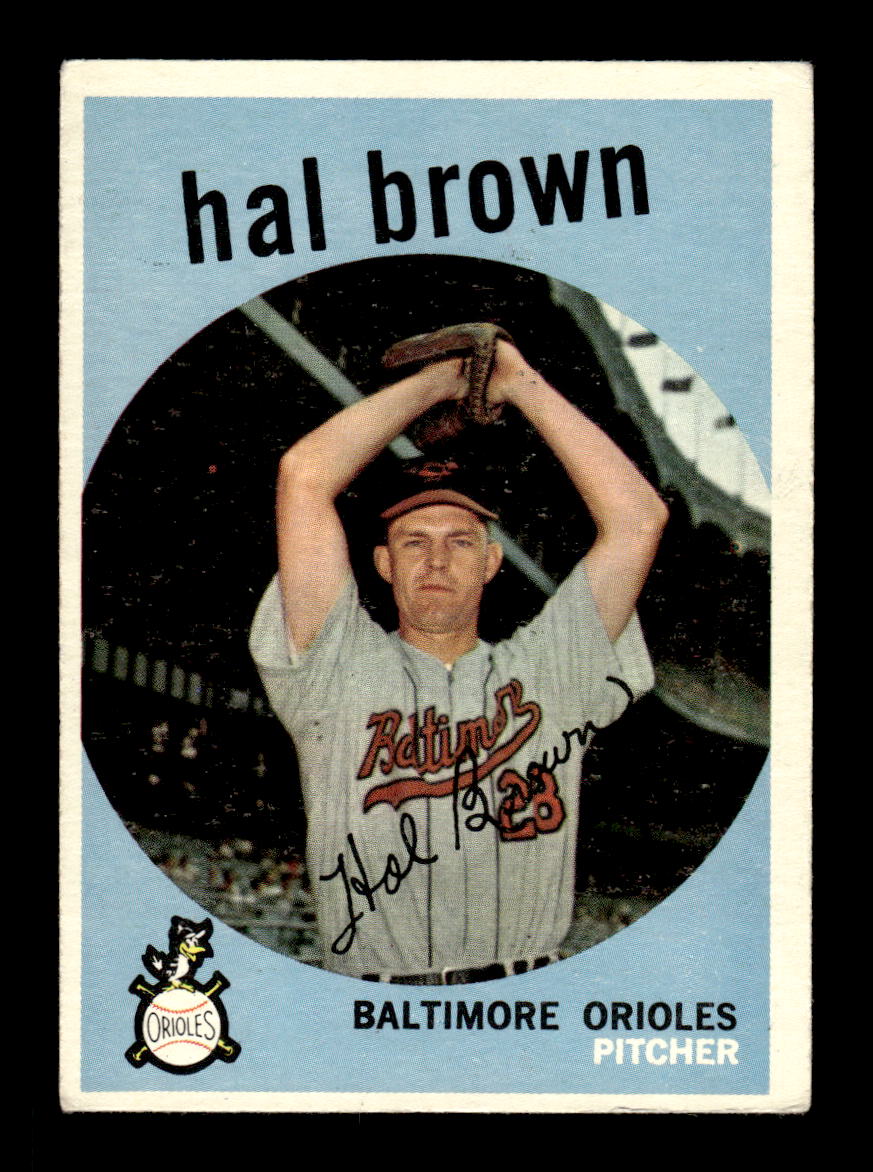 1959 Topps #487 Hal Brown Baltimore Orioles EX HOF10009467