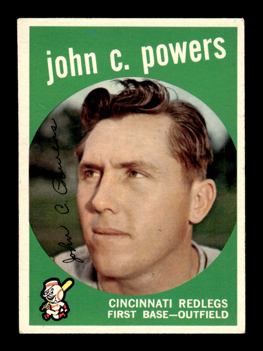1959 Topps #489 John C. Powers Cincinnati Redlegs EX HOF10009469