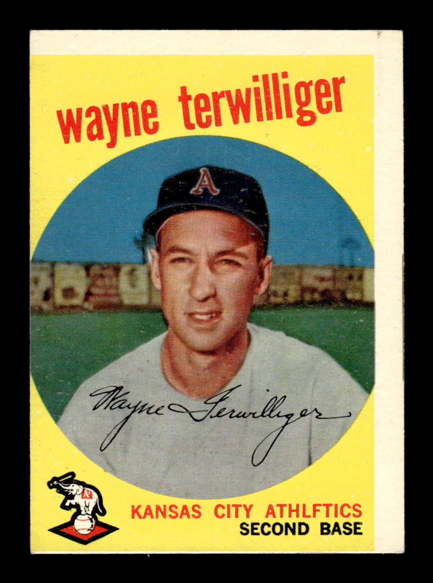 1959 Topps #496 Wayne Terwilliger Kansas City Athletics NMT HOF10009476