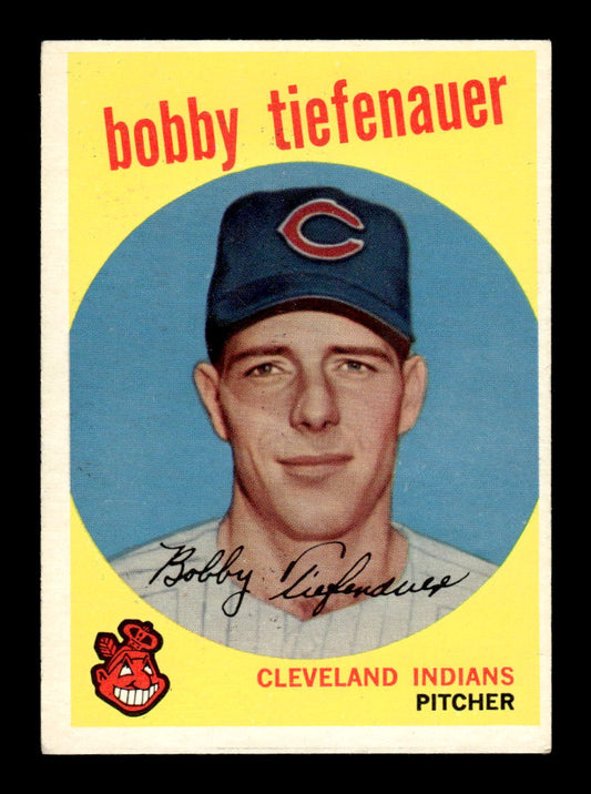 1959 Topps #501 Bobby Tiefenauer Cleveland Indians EXMT HOF10009481