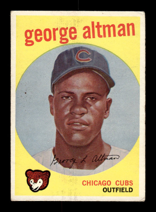 1959 Topps #512 George Altman Chicago Cubs VGEX HOF10009492