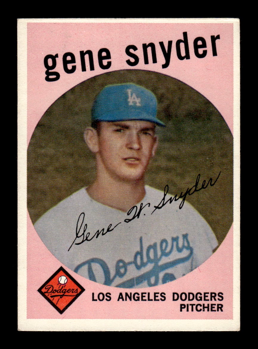 1959 Topps #522 Gene Snyder Los Angeles Dodgers EX HOF10009497