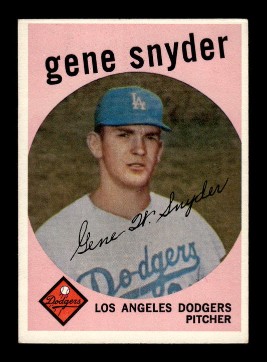 1959 Topps #522 Gene Snyder Los Angeles Dodgers EX HOF10009497