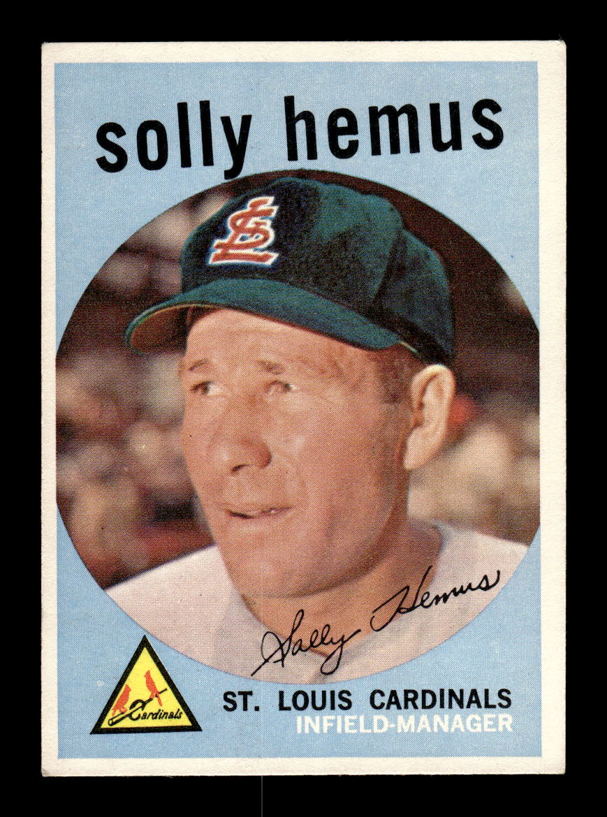 1959 Topps #527 Solly Hemus St. Louis Cardinals EX HOF10009501