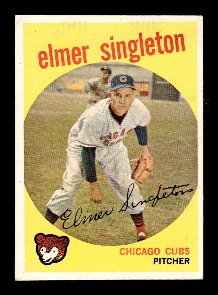 1959 Topps #548 Elmer Singleton Chicago Cubs EX HOF10009518