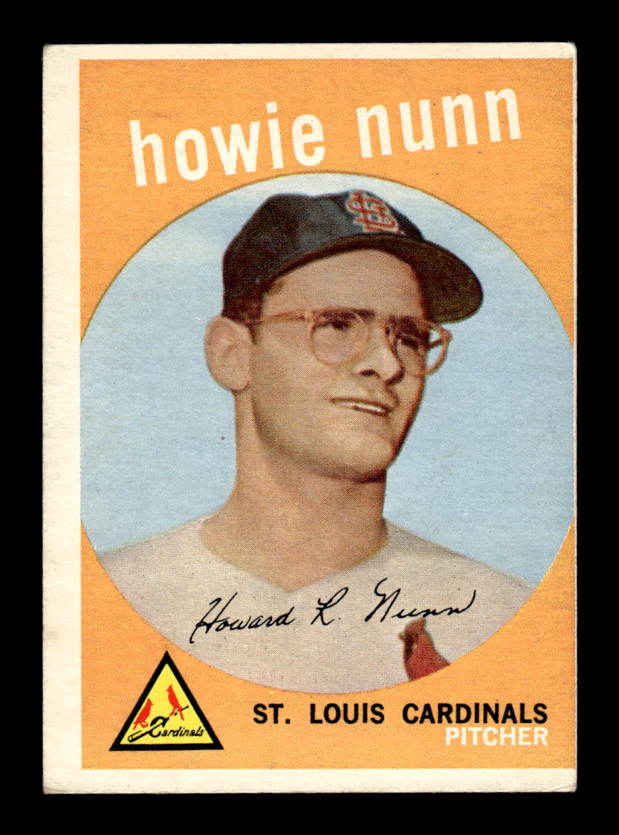 1959 Topps #549 Howie Nunn St. Louis Cardinals EX HOF10009519