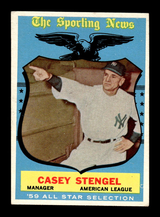 1959 Topps #552 Casey Stengel New York Yankees EX HOF10009522