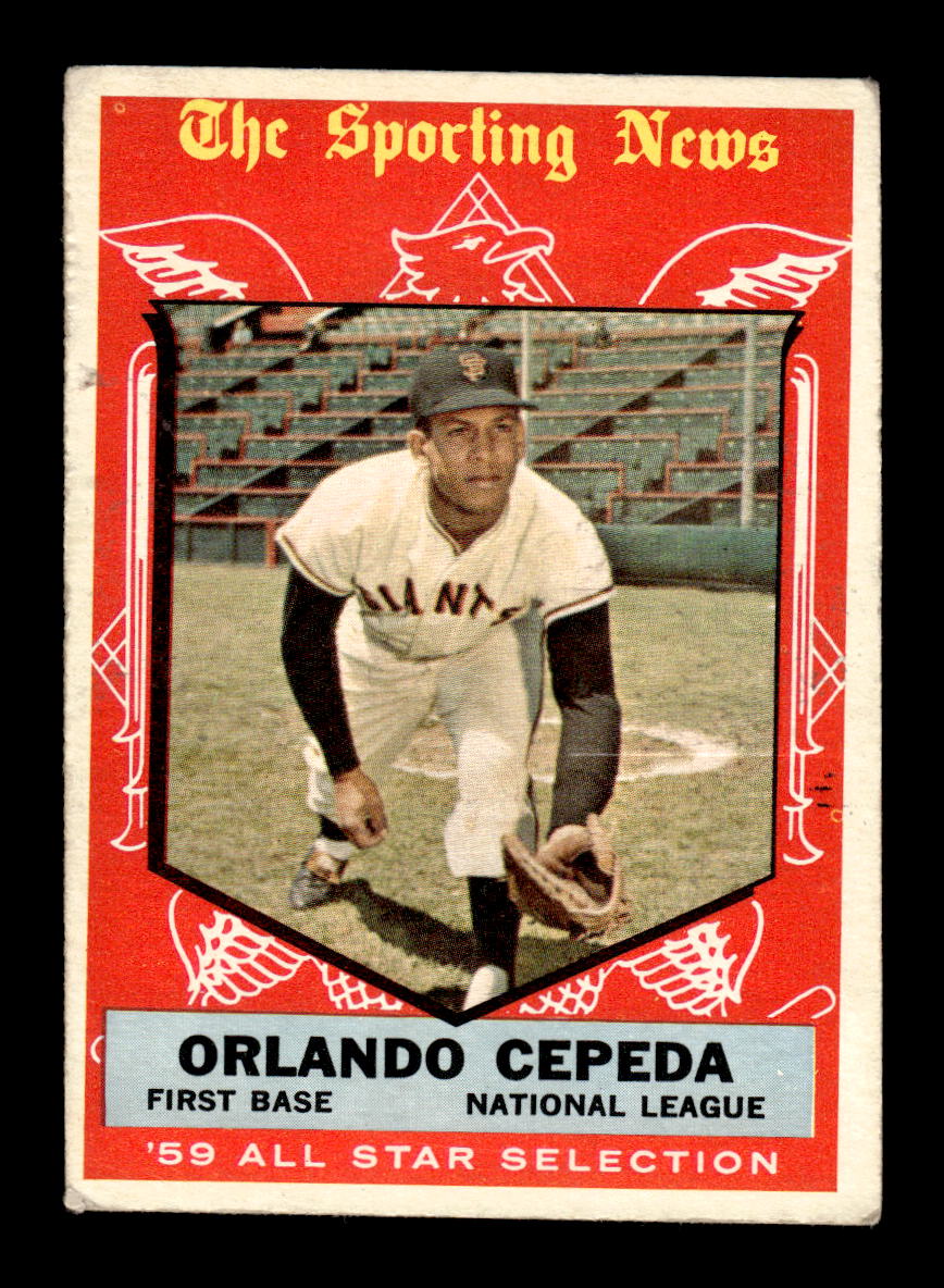 1959 Topps #553 Orlando Cepeda San Francisco Giants VG HOF10009523