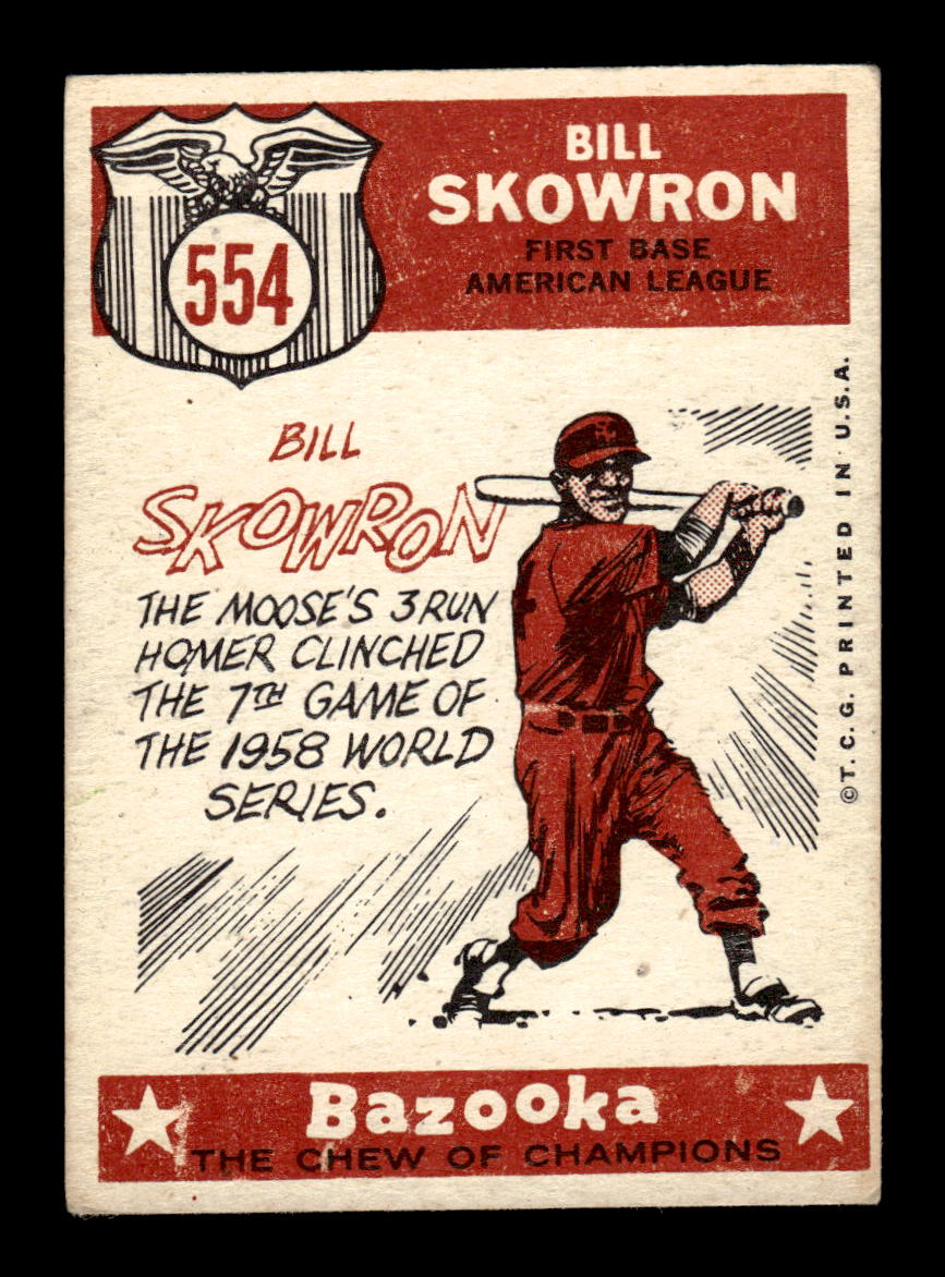 1959 Topps #554 Bill Skowron New York Yankees VGEX HOF10009524