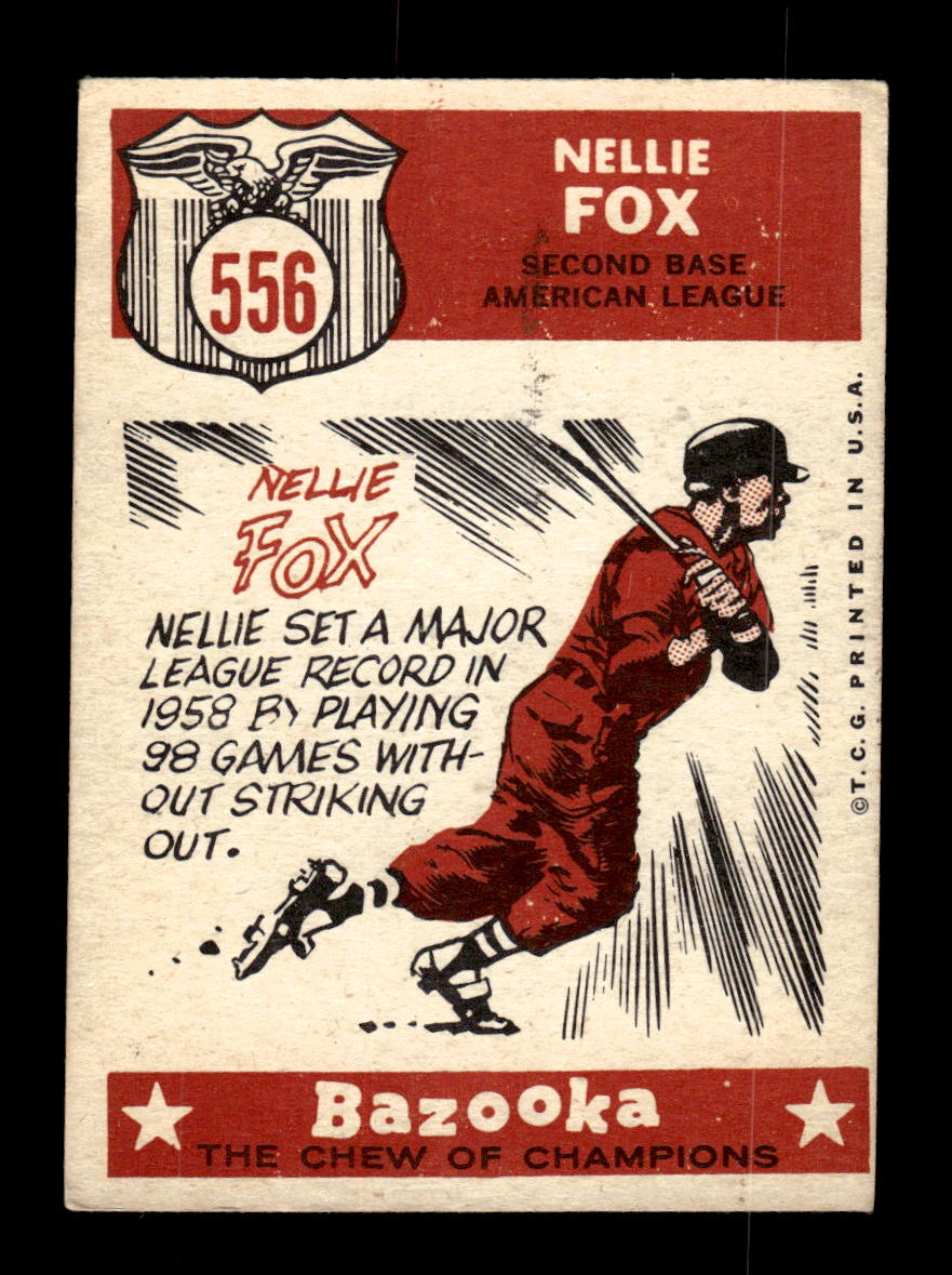 1959 Topps #556 Nellie Fox Chicago White Sox VG HOF10009526