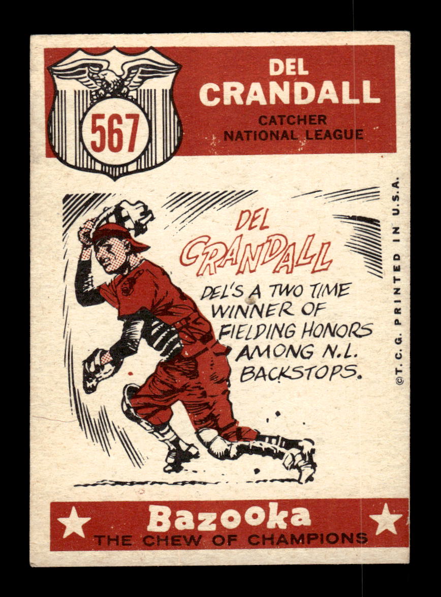 1959 Topps #567 Del Crandall Milwaukee Braves EX HOF10009531