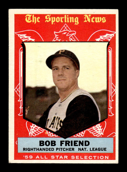 1959 Topps #569 Bob Friend Pittsburgh Pirates EX HOF10009532