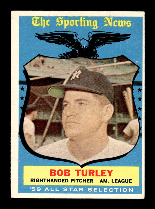 1959 Topps #570 Bob Turley New York Yankees EX HOF10009533