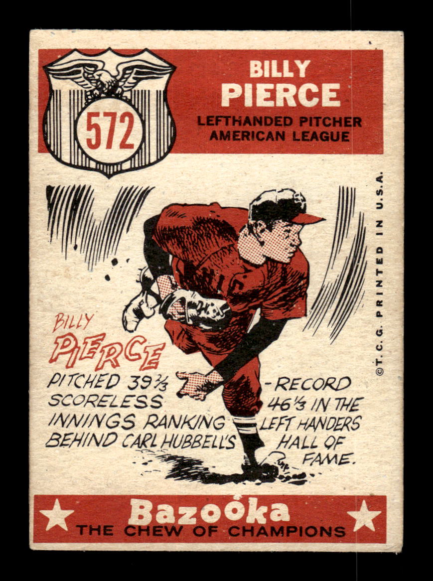 1959 Topps #572 Billy Pierce Chicago White Sox EX HOF10009534