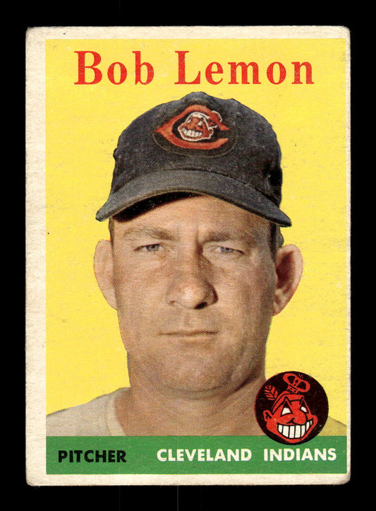 1958 Topps #2a Bob Lemon Cleveland Indians VG KC10009535