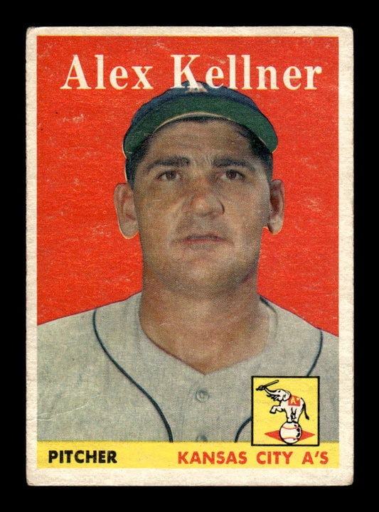 1958 Topps #3 Alex Kellner Kansas City Athletics VG KC10009536