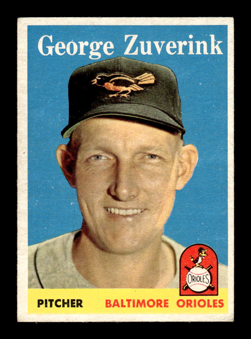 1958 Topps #6 George Zuverink Baltimore Orioles EX KC10009538