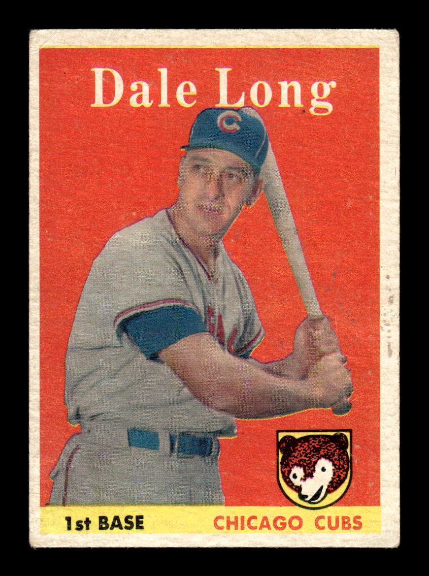 1958 Topps #7 Dale Long Chicago Cubs EX KC10009539