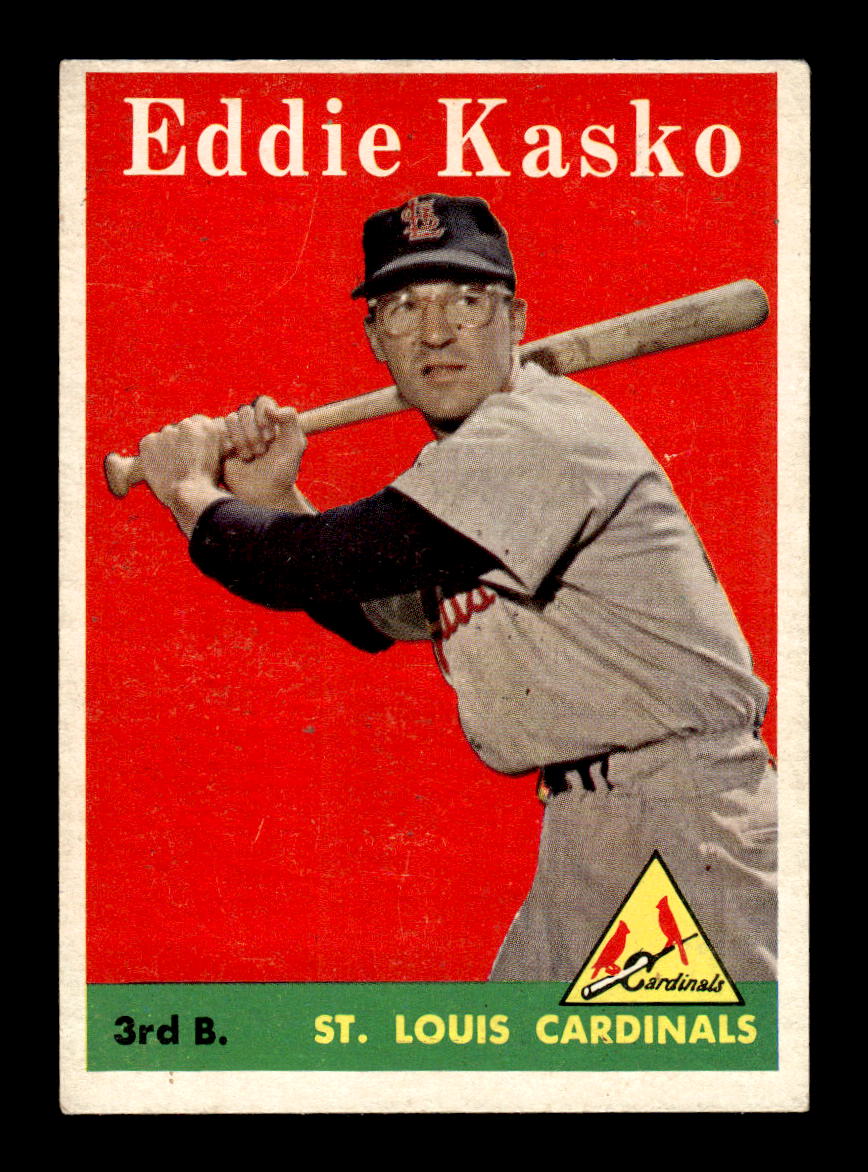 1958 Topps #8a Eddie Kasko St. Louis Cardinals EX KC10009540