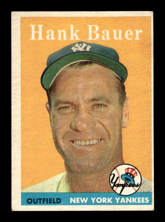 1958 Topps #9 Hank Bauer New York Yankees EX KC10009541