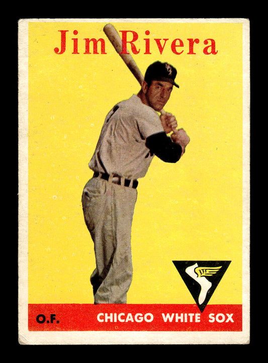 1958 Topps #11a Jim Rivera Chicago White Sox VG KC10009543
