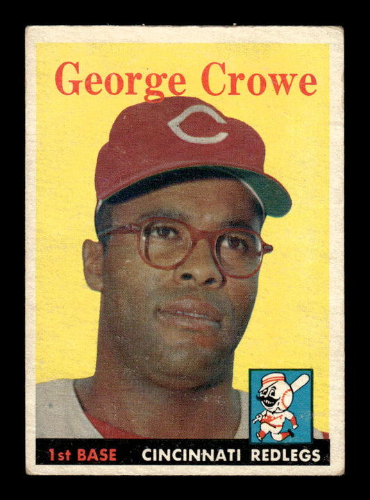 1958 Topps #12 George Crowe Cincinnati Redlegs VG KC10009544