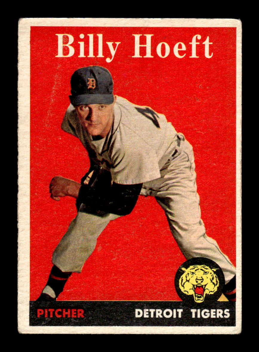 1958 Topps #13c Billy Hoeft Detroit Tigers VG KC10009545