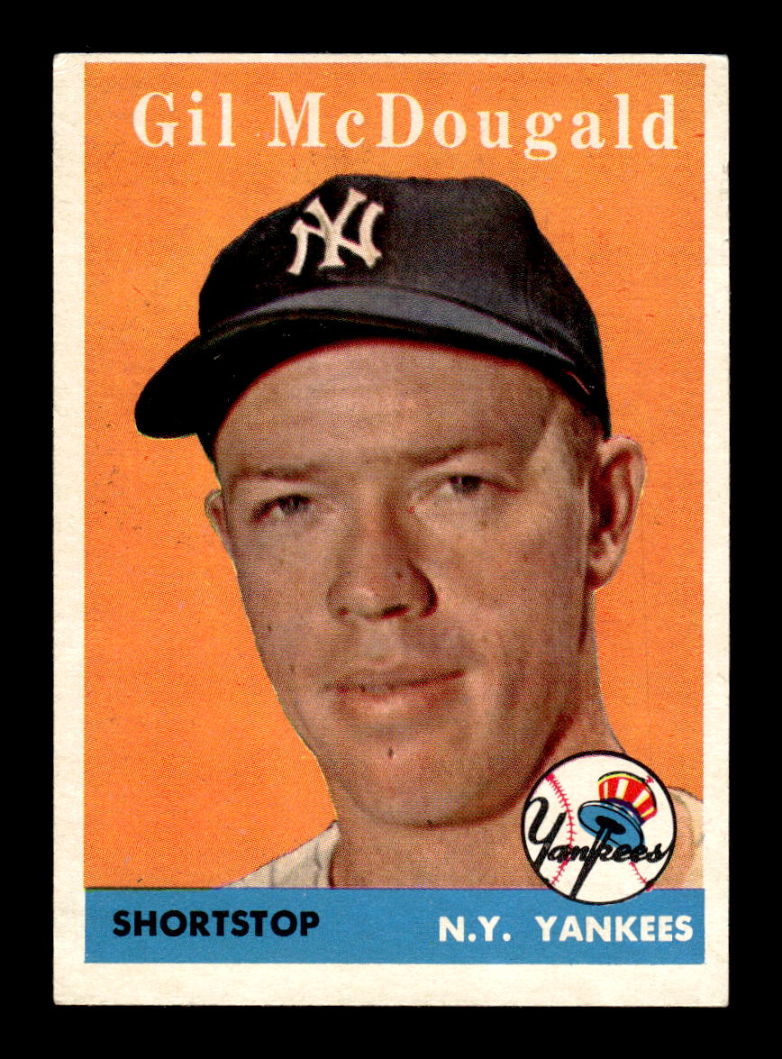 1958 Topps #20b Gil McDougald New York Yankees EX KC10009549